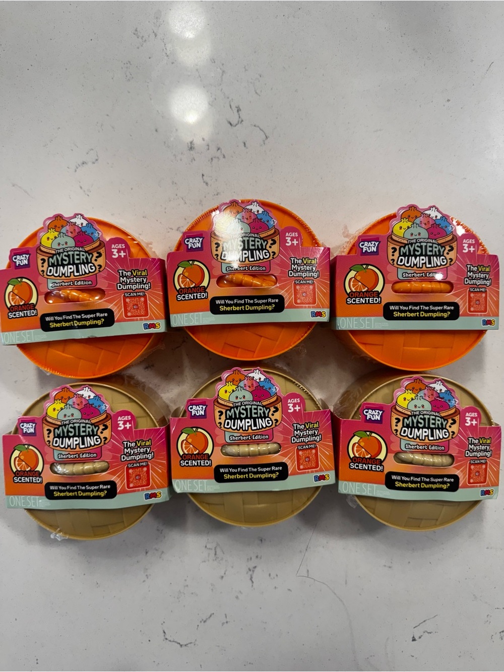RMS Mystery Dumpling Sherbert Edition - Orange Scented. Set of 6 NEW